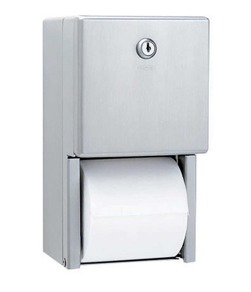 Bobrick B-2888 Double Roll Toilet Paper Dispenser, Surface Mount