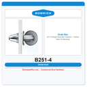 Bobrick 251-4 WingIt Grab Bar Fastener – Hollow Wall, No Blocking