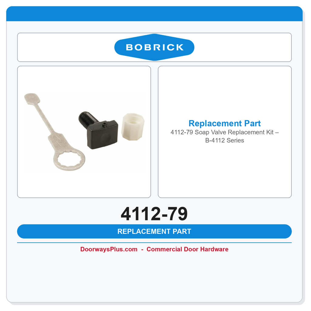 Bobrick 4112-79 Soap Valve Replacement Kit – B-4112 Series