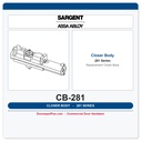 Sargent CB-281 Replacement Closer Body | 281 Series All-Weather Fluid, EN Finish