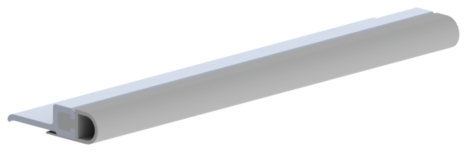 Hager 891S Vinyl Weatherstrip Mill Aluminum Finish