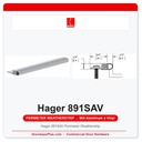 Hager 891SAV Perimeter Weatherstrip | UL10C Fire Rated | Mill Aluminum & Grey Vinyl | Head & Jamb Set