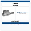 Sargent C6-1B Mortise Cylinder – LA Keyway, 6-Pin (13-3130)