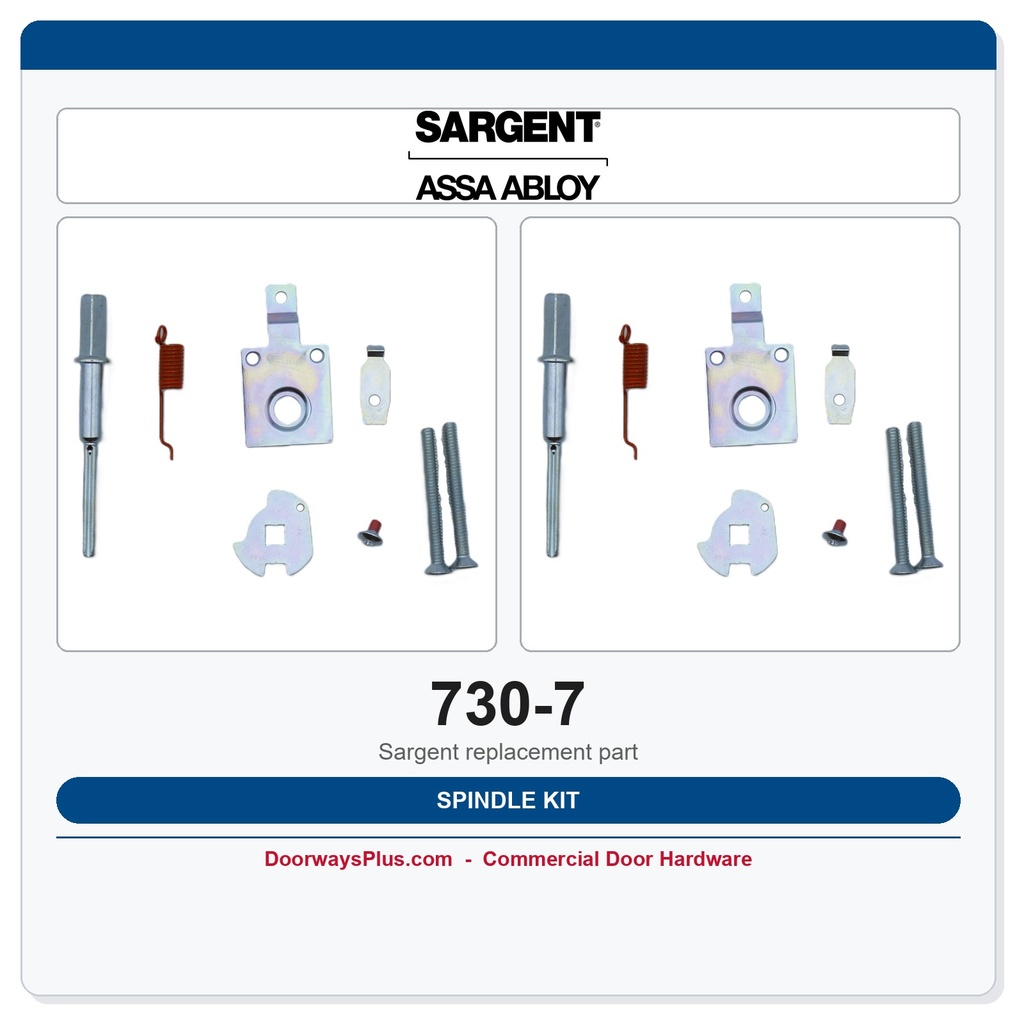 Sargent 730-7 Spindle Kit | 700 Series ET Trim | 1-3/4" Doors