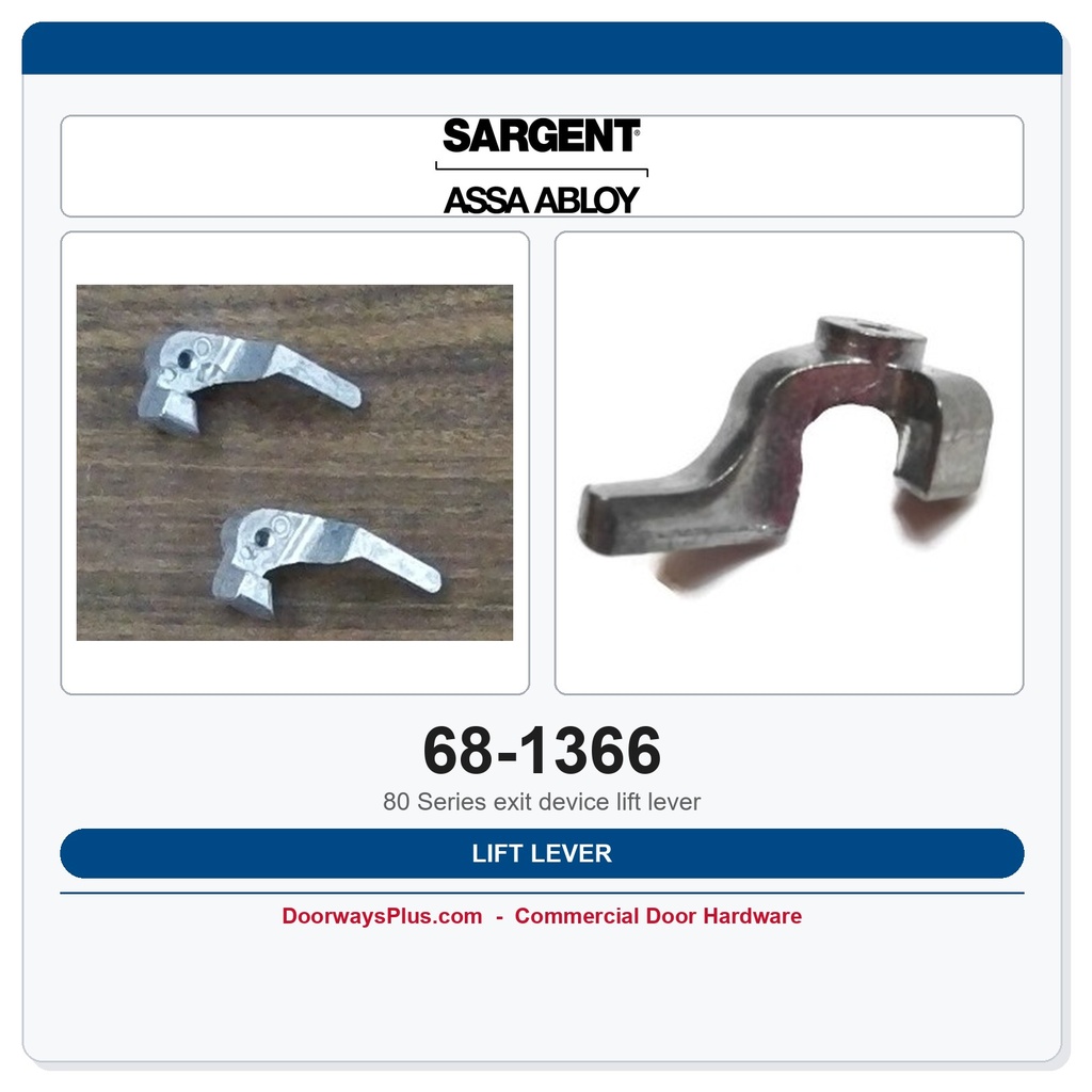Sargent 68-1366 Lift Lever | 8800 Series LHR Exit Device Part