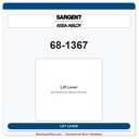 Sargent 68-1367 Lift Lever | 8800 Series RHR Rim Exit Device Part