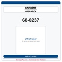 Sargent 68-0237 LHR Lift Lever | 8800 Series Rim Exit Device Part
