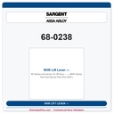 Sargent 68-0238 RHR Lift Lever — 8800 Series Rim Exit Device Part (Pre-2001)