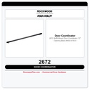 Rockwood 2672 Soffit Mount Door Coordinator | 72" Opening | Black | ANSI A156.3
