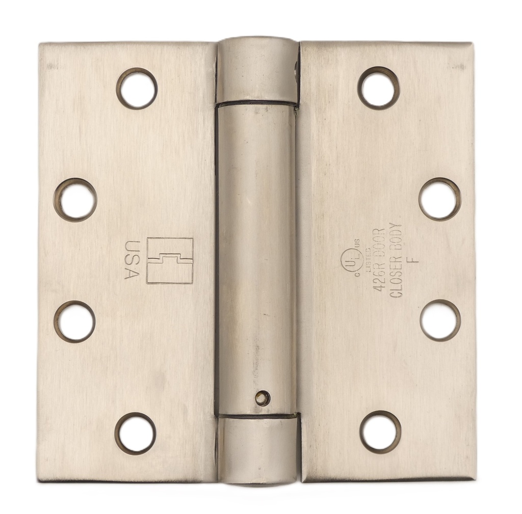 Hager 1150 Spring Hinge 4-1/2x4-1/2 Stainless Steel US32D | Single Acting Self-Closing