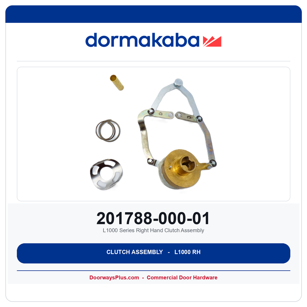 DormaKaba L1000 Series Right Hand Clutch Assembly – 201788-000-01