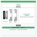 HES 5000 Series Electric Strike 12/24VDC 630 Satin Stainless | Grade 1 Cylindrical