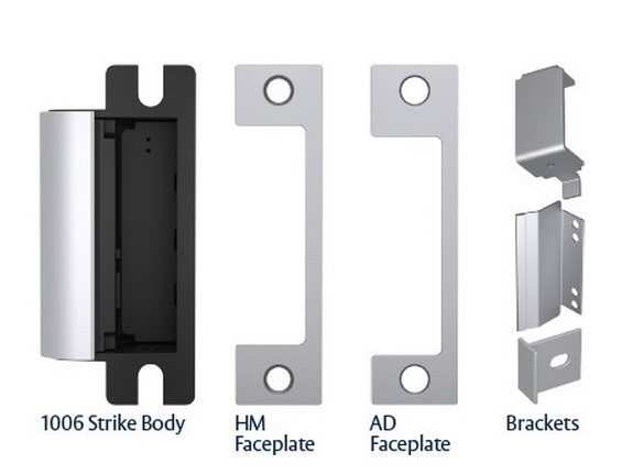 HES 1006 Series Fail Secure Electric Strike | 630 Satin Stainless | 12/24VDC