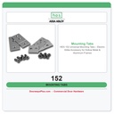 HES 152 Universal Mounting Tabs – Electric Strike Accessory for Hollow Metal & Aluminum Frames