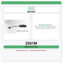 HES 2001M Plug-In Bridge Rectifier for Electric Strikes | 35V 1A AC to DC