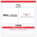 Alarm Controls 1200D Double Door Magnetic Lock, 1200 lb, Clear Anodized