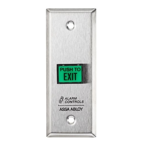 Alarm Controls TS-9 Request to Exit Button, Narrow Stile
