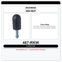 Rockwood 467-RKW Heavy Duty Vandal Resistant Round Floor Stop | No Exposed Fasteners