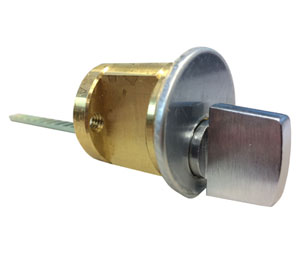 Ilco 7011 TK9 US26D Thumbturn Rim Cylinder - 1-1/8" Length 