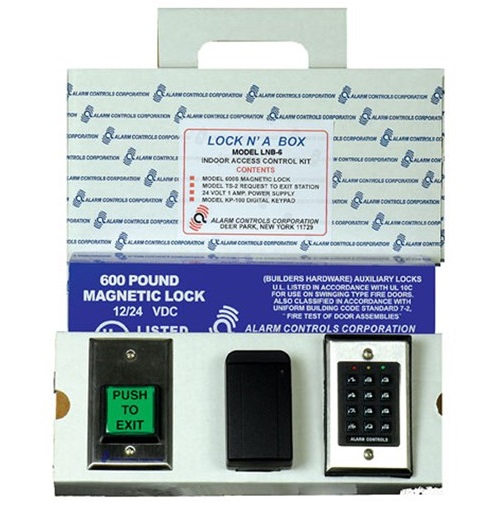 Alarm Controls LNB-6 US28 600 lb Mag Lock Kit with Keypad