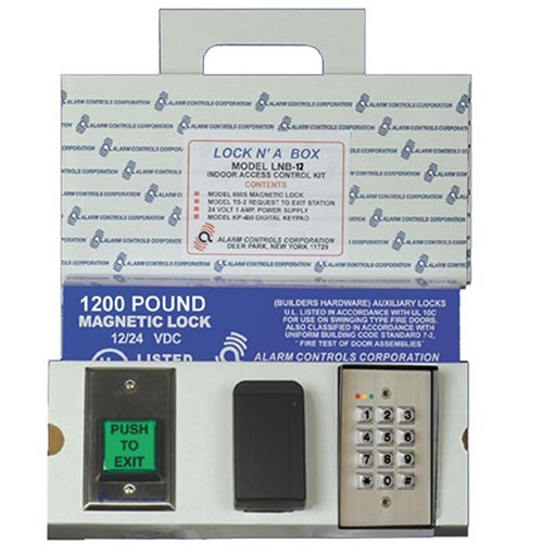 Alarm Controls LNB-12 US28 1200 lb Magnetic Lock Kit with Keypad