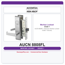 Accentra AUCN 8808FL Classroom Mortise Lockset – Grade 1 Security