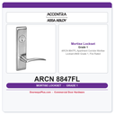 Accentra ARCN 8847FL Apartment Corridor Mortise Lockset – ANSI Grade 1, Fire Rated