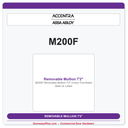 Accentra M200F Removable Mullion 7'2" 3-Hour Fire-Rated Steel | UL Listed