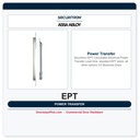 Securitron EPT Concealed Electrical Power Transfer — Standard Swing, 10" Cord