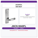 Accentra JNCN 8840FL Storeroom Deadbolt Mortise Lockset – Grade 1 Security