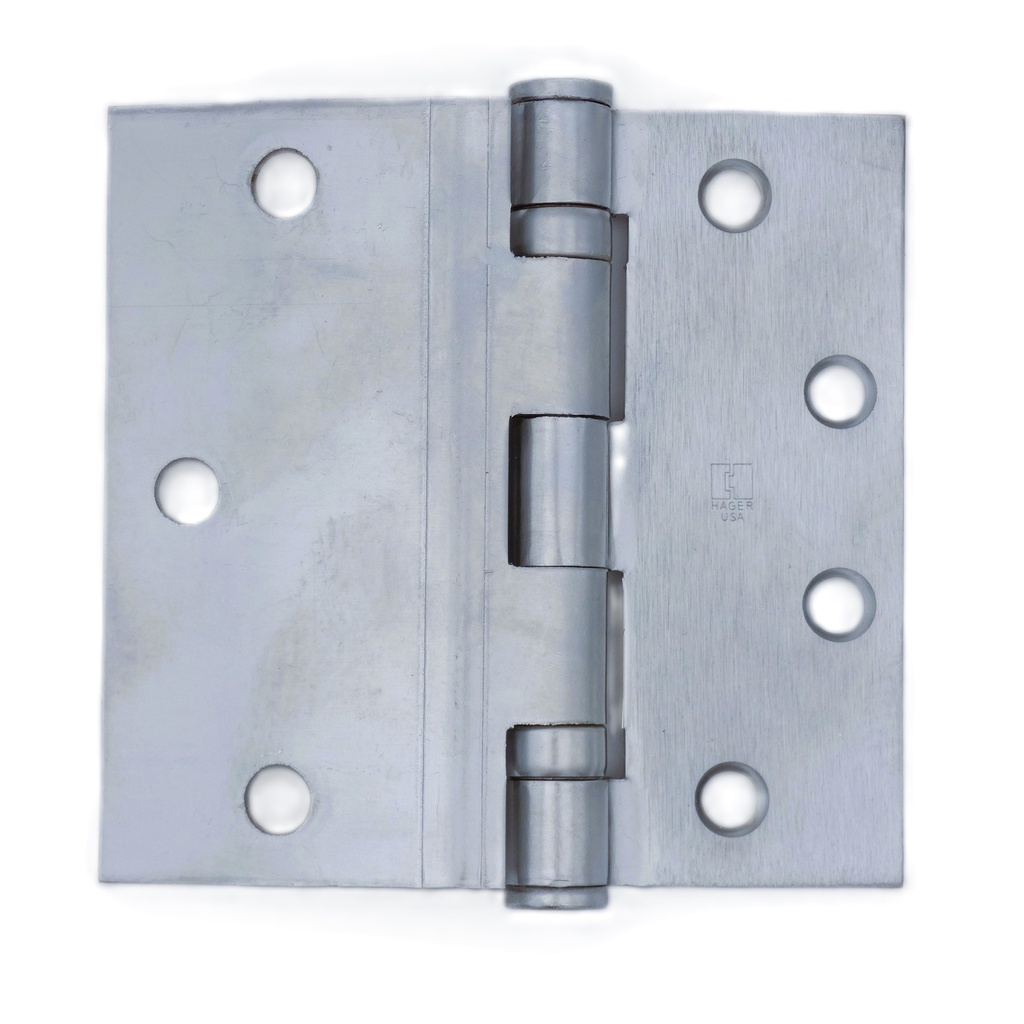 Hager BB1173 4-1/2" Half Surface Ball Bearing Hinge – US26D Satin Chrome