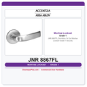 Accentra JNR 8867FL Dormitory Or Exit Mortise Lockset – Grade 1 Security