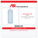 ASI 0332-21 20 oz Soap Dispenser Replacement Bottle for 0332-C / 0332-CD