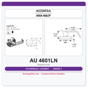 Accentra AU 4601LN Grade 2 Passage Latchset | Formerly Yale | ADA, UL Fire Rated