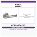 Accentra MOR 8834-2FL All Purpose Mortise Lockset – Grade 1 Security