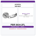 Accentra PBR 8834-2FL All Purpose Mortise Lockset – Grade 1 Security