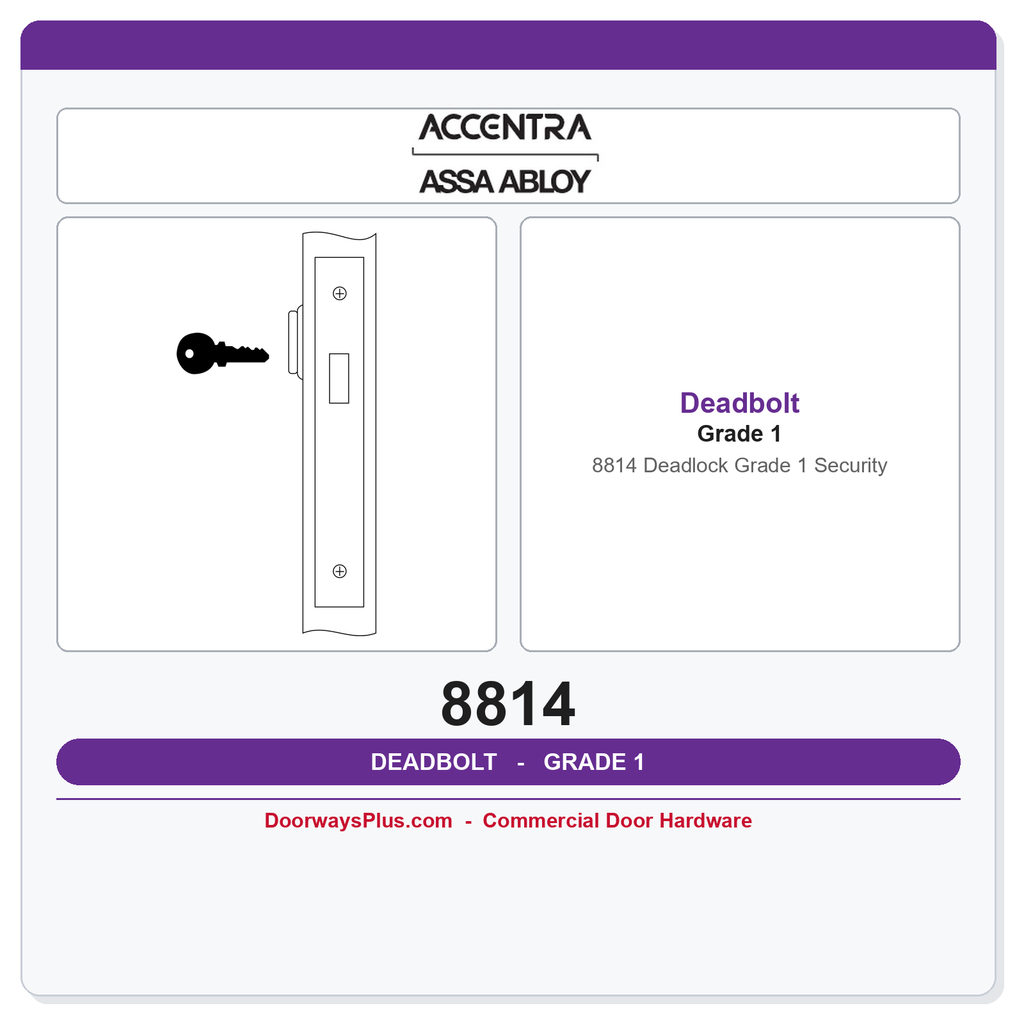 Accentra 8814 Deadlock – Grade 1 Security