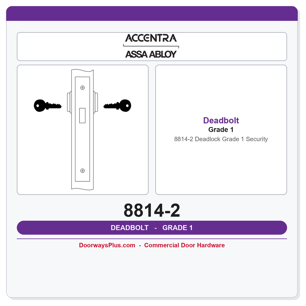 Accentra 8814-2 Deadlock – Grade 1 Security
