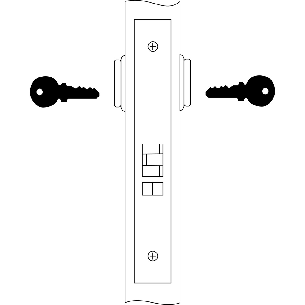 Accentra 8833-2 All-Purpose Lock Mortise Deadlatch – Grade 1 Durability