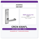 Accentra CRCN 838AFL Dummy Trim Both Sides – Grade 1 Durability