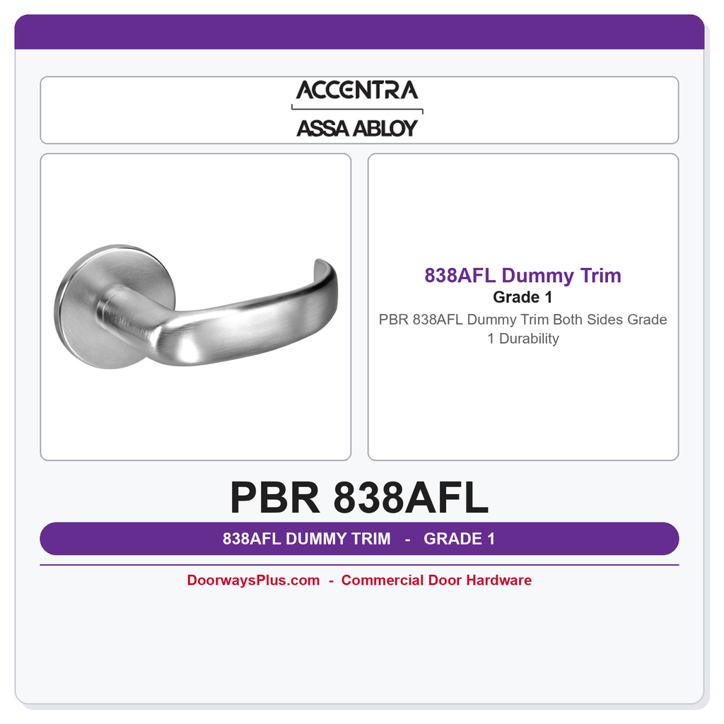 Accentra PBR 838AFL Dummy Trim Both Sides – Grade 1 Durability