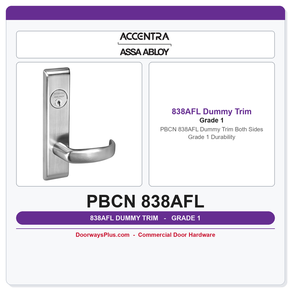 Accentra PBCN 838AFL Dummy Trim Both Sides – Grade 1 Durability