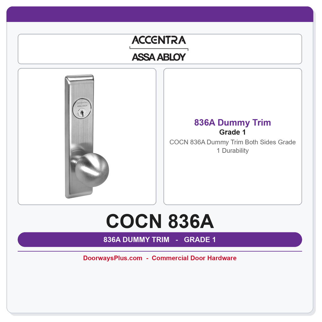 Accentra COCN 836A Dummy Trim Both Sides – Grade 1 Durability