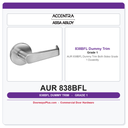 Accentra AUR 838BFL Dummy Trim Both Sides – Grade 1 Durability
