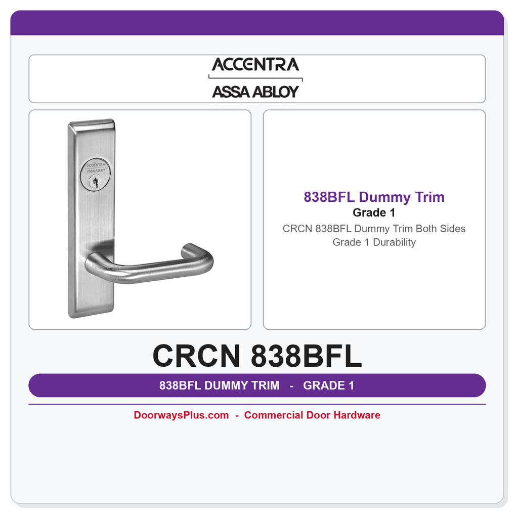 Accentra CRCN 838BFL Dummy Trim Both Sides – Grade 1 Durability