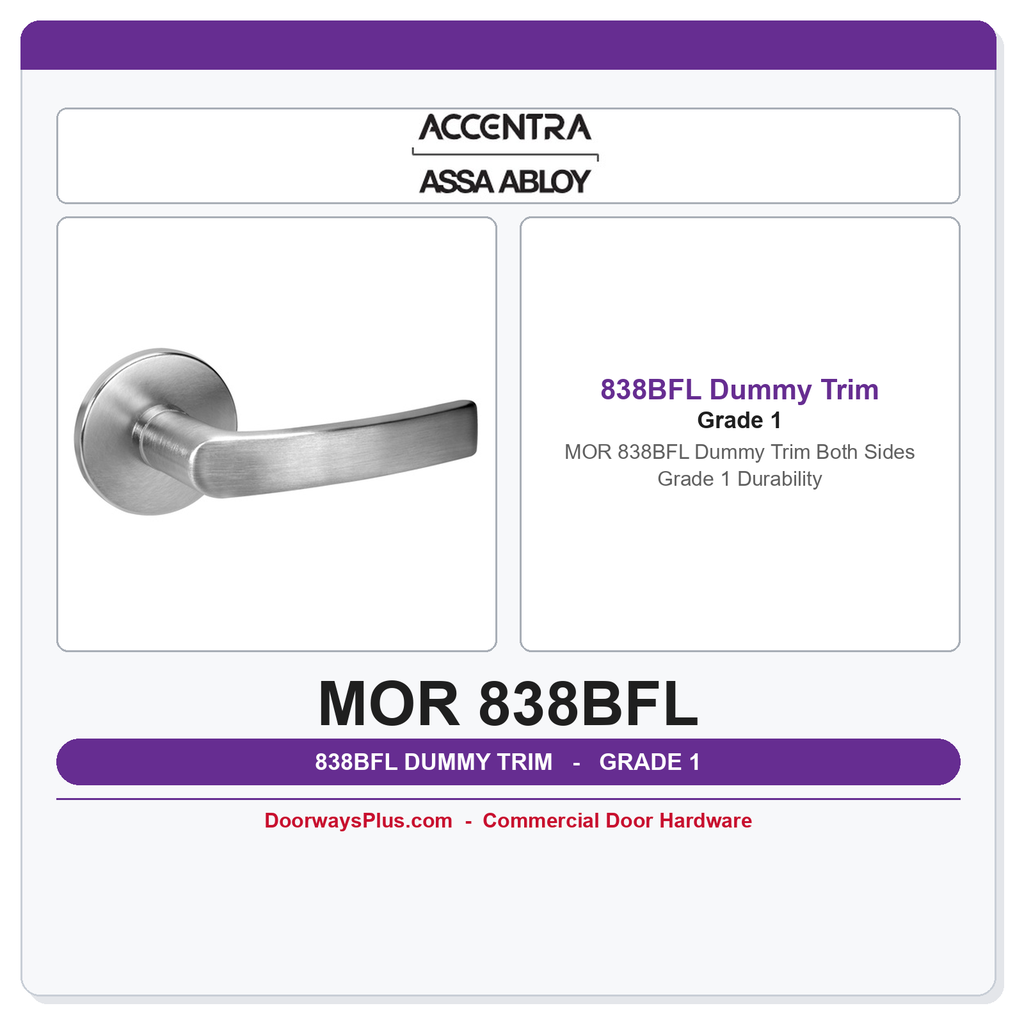 Accentra MOR 838BFL Dummy Trim Both Sides – Grade 1 Durability