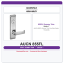 Accentra AUCN 855FL Dummy Trim One Side – Grade 1 Durability