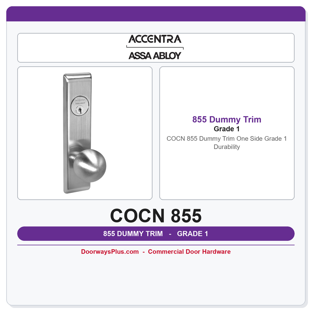 Accentra COCN 855 Dummy Trim One Side – Grade 1 Durability