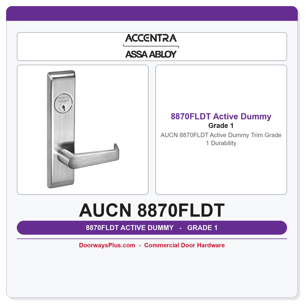 Accentra AUCN 8870FLDT Active Dummy Trim – Grade 1 Durability