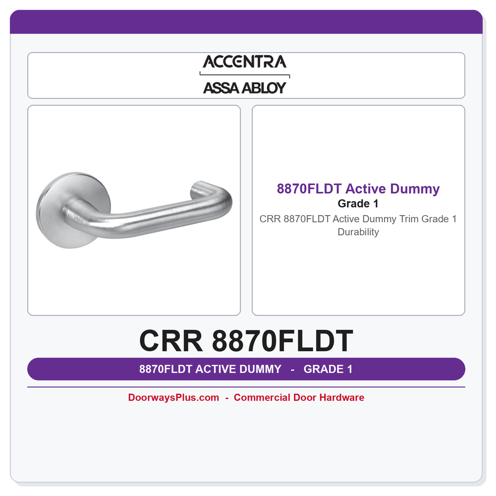 Accentra CRR 8870FLDT Active Dummy Trim – Grade 1 Durability